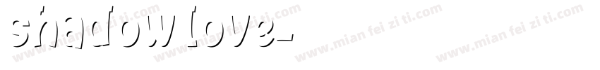 shadow love字体转换